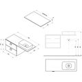 Ravak Comfort Deska pod umyvadlo 120 cm, bílá lesk X000001381 - galerie #5