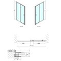 Polysan Easy Line Sprchové dveře posuvné 140cm, čiré sklo, EL1415 - galerie #2