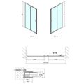 Polysan Easy Line Sprchové dveře posuvné 150cm, čiré sklo, EL1515 - galerie #2