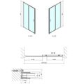 Polysan Easy Line Sprchové dveře posuvné 160cm, čiré sklo, EL1815 - galerie #2
