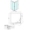 Polysan Easy Line Čtvercový sprchový kout 90x90cm, čiré sklo, EL5115 - galerie #2