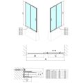 Polysan Deep Sprchové dveře posuvné 110x165 cm, čiré sklo MD1116 - galerie #4