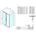 Gelco Sigma Simply Sprchové dveře posuvné 130 cm, chrom/čiré sklo, GS1113 - galerie #4