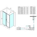 Gelco Sigma Simply Sprchové dveře posuvné 100 cm, chrom/čiré sklo, GS1110 - galerie #4