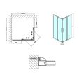 Polysan Lucis Line Sprchový kout čtverec 90x90 cm, chrom/čiré sklo, DL1615 - galerie #2