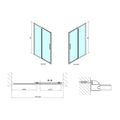 Polysan Lucis Line Sprchové dveře 100 cm, chrom/čiré sklo, DL1015 - galerie #4