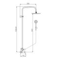 RAV Slezák Colorado Sprchový systém s pákovou baterií, černá/zlato CO182.0/7CMATZ - galerie #1