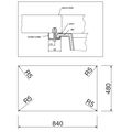 Sinks Amanda 860 Granitový dřez s odkapem oboustranné provedení, 86x50cm, truffle, TLAM86050054 - galerie #3