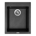 Sinks Cube 410 Granitový dřez bez odkapu, 41x50cm, metalblack, TLCU41050074