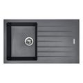 Sinks Perfecto 860 Granitový dřez s odkapem oboustranné provedení, 86x50cm, titanium, ACRPE86050072