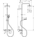 Hansgrohe Vernis Shape - Sprchový systém s termostatem, EcoSmart, černá matná 26097670 - galerie #1
