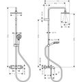Hansgrohe Vernis Shape Sprchový systém s termostatem, EcoSmart, chrom 26098000 - galerie #1
