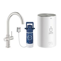 GROHE Red Duo Výpust a bojler velikosti M, Supersteel 30083DC1
