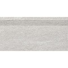 Rako Quarzit DCVSE737 schodovka reliéf 29,8x59,8 šedá