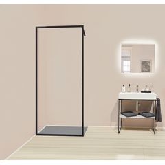 Kermi Dark Edition Walk-In stěna 110 cm, čiré sklo XDWW4110203PK
