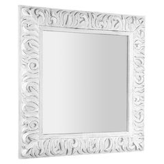 Sapho Zeegras Zrcadlo v rámu 90x90 cm, bílá IN395