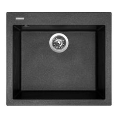 Sinks Cube 560 Granitový dřez bez odkapu, 56x50,5cm, metalblack, TLCU56050074