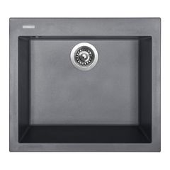 Sinks Cube 560 Granitový dřez bez odkapu, 56x50,5cm, titanium, TLCU56050072