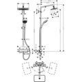 Hansgrohe Croma E Sprchový systém s termostatickou baterií, chrom 27630000 - galerie #2