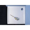 Polysan Klasik Aura Vanička z litého mramoru, 900x900 mm, bílá 43511 - galerie #2