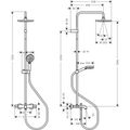 Hansgrohe Vernis Blend Sprchový systém s vanovou baterií, chrom 26079000 - galerie #1