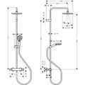 Hansgrohe Vernis Blend Sprchový systém s termostatickou baterií, chrom 26276000 - galerie #2
