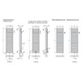 Zehnder Metropolitan Bar MEP-120-040 Radiátor kombinovaný, 40x122,5cm, bílá - galerie #3