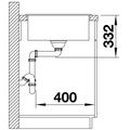 Blanco Zia 5 S Granitový dřez s odkapem oboustranné provedení, 86x50cm, antracit, 520511 - galerie #4