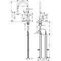 Hansgrohe Talis M54 Dřezová baterie, stojánková s vytahovací koncovkou, sBox, chrom 72803000 - galerie #1