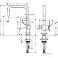Hansgrohe Talis M54 Dřezová baterie, stojánková, uzavírací ventil pro spotřebiče, chrom 72807000 - galerie #2