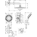 Hansgrohe Crometta S Sprchový systém s podomítkovou baterií, chrom 27958000 - galerie #2