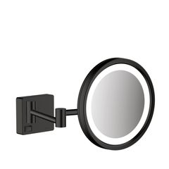 Hansgrohe AddStoris Kosmetické zrcadlo s LED osvětlením, černá mat, 41790670 