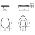 Ideal Standard Sirius WC sedátko, bílá W301001 - galerie #1