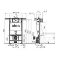 Alcadrain Předstěnový instalační systém pro suchou instalaci AM102/1000 - galerie #1
