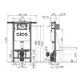 Alcadrain Předstěnový instalační systém pro suchou instalaci AM102/1120E - galerie #1