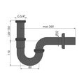 Alcadrain Sifon umyvadlový design 5/4 černá/mat A4320BLACK - galerie #1