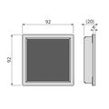 Alcadrain Mřížka pro nerezové vpusti 92×92 mm pro vložení dlažby MPV016 - galerie #1