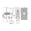 Alcadrain Sifon pračkový podomítkový s přivzdušněním, nerez DN40 a DN50 APS3P - galerie #1