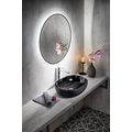 Sapho Sharon Zrcadlo s LED osvětlením 80 cm, černá mat, E28904CI - galerie #1