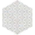EBS Alpha dlažba 25,8x29 hexagon mix azul matná - galerie #1