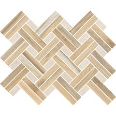 Ceramica Rondine Infusion mozaika 25,5x33,5 braid birch matná