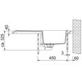 Franke Maris MRG611 Granitový dřez s odkapem oboustranné provedení, 78x50cm, bílá led, 114.0284.832 - galerie #2