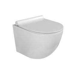 kielle Gaia Závěsné kompaktní WC Rimless se sedátkem SoftClose, bílá 30115001