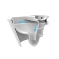 kielle Gaia Závěsné kompaktní WC Rimless se sedátkem SoftClose, bílá 30115001 - galerie #4