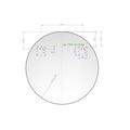 Amirro Ambiente Ronde Kruhové zrcadlo 100 cm s LED podsvícením, 411-163 - galerie #3