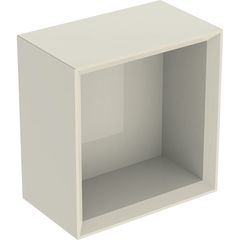 Geberit iCon Čtvercový nástěnný box 22,5 x 23,3 cm, písková šedá 502.321.JL.1
