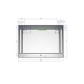 Amirro Pharos Grey Zrcadlo 110 x 80 cm s LED osvětlením, šedá 900-759 - galerie #2