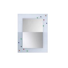 Amirro Nugget Zrcadlo 60 x 80 cm s pískovaným okrajem a ozdobami, 238-061
