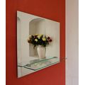 Amirro Rafaelo Zrcadlo 60 x 50 cm s poličkou, 712-896 - galerie #1