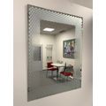 Amirro Space Zrcadlo 80 x 60 cm s potiskem - motiv překřížených linií 410-753  - galerie #2